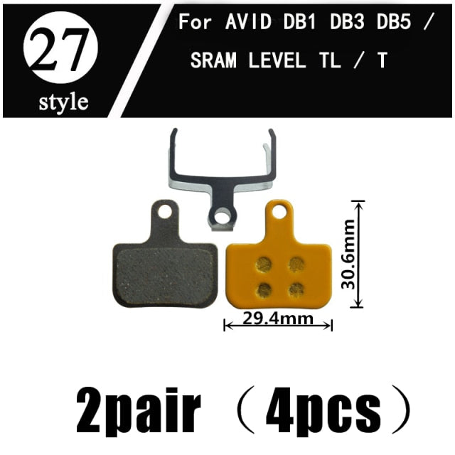 2Pair  Ceramics MTB Bicycle Bike Disc Brake Pads  SHIMANO ZOOM 985 MAGURA SRAM AVID HAYES - KiwisLove