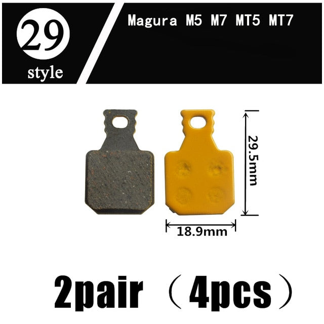 2Pair  Ceramics MTB Bicycle Bike Disc Brake Pads  SHIMANO ZOOM 985 MAGURA SRAM AVID HAYES - KiwisLove