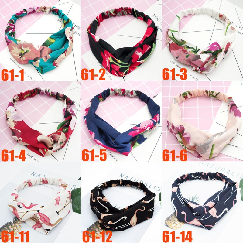 Fashion print Knot  Headband Vintage Hairband - KiwisLove