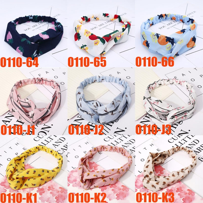 Fashion print Knot  Headband Vintage Hairband - KiwisLove