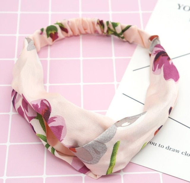 Fashion print Knot  Headband Vintage Hairband - KiwisLove