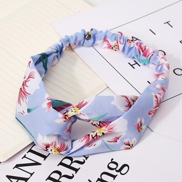 Fashion print Knot  Headband Vintage Hairband - KiwisLove