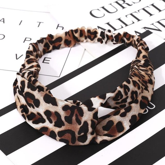 Fashion print Knot  Headband Vintage Hairband - KiwisLove