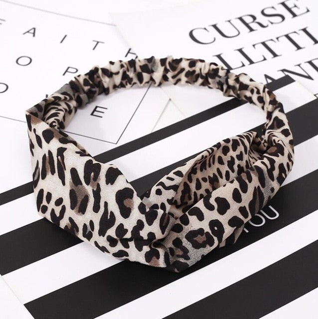 Fashion print Knot  Headband Vintage Hairband - KiwisLove