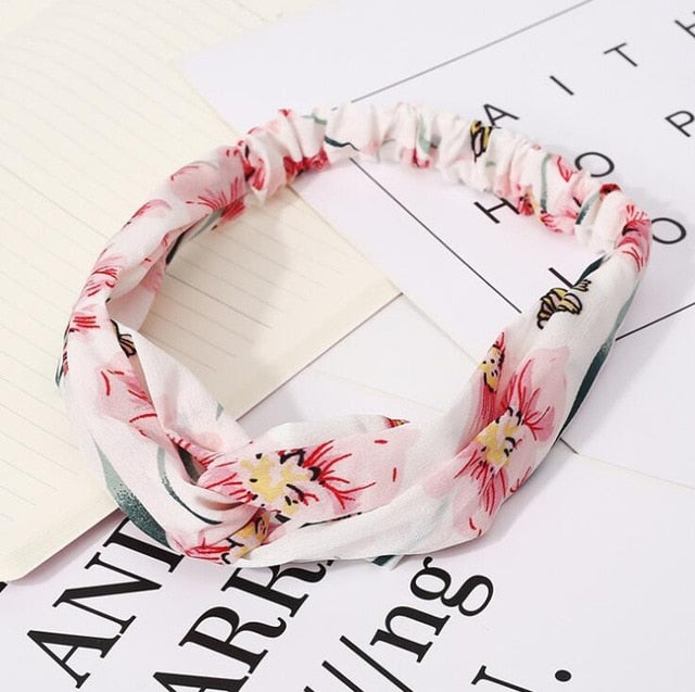 Fashion print Knot  Headband Vintage Hairband - KiwisLove