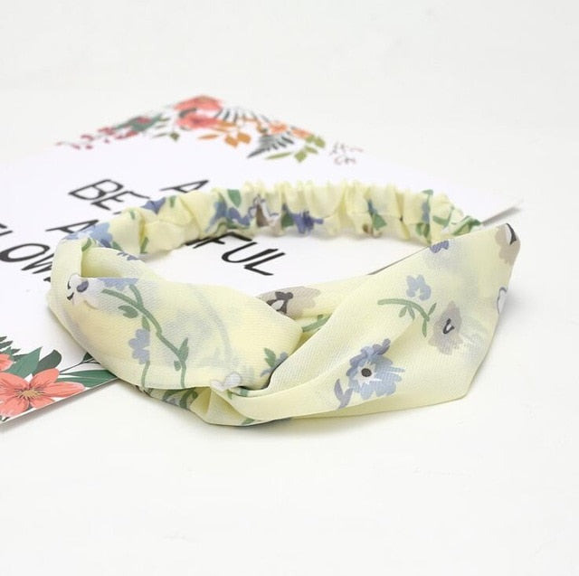 Fashion print Knot  Headband Vintage Hairband - KiwisLove