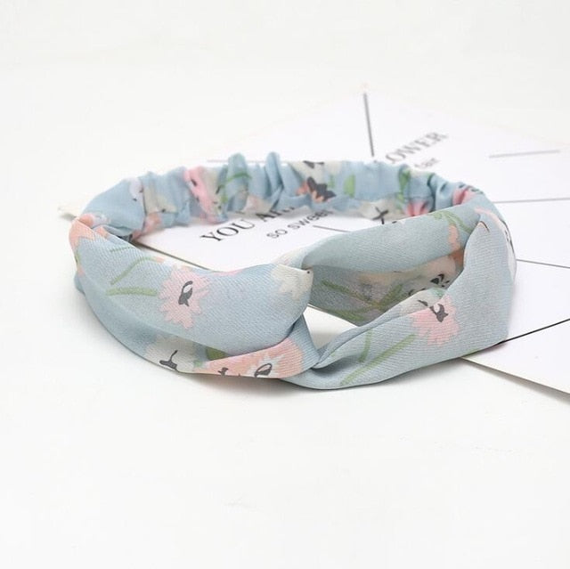 Fashion print Knot  Headband Vintage Hairband - KiwisLove