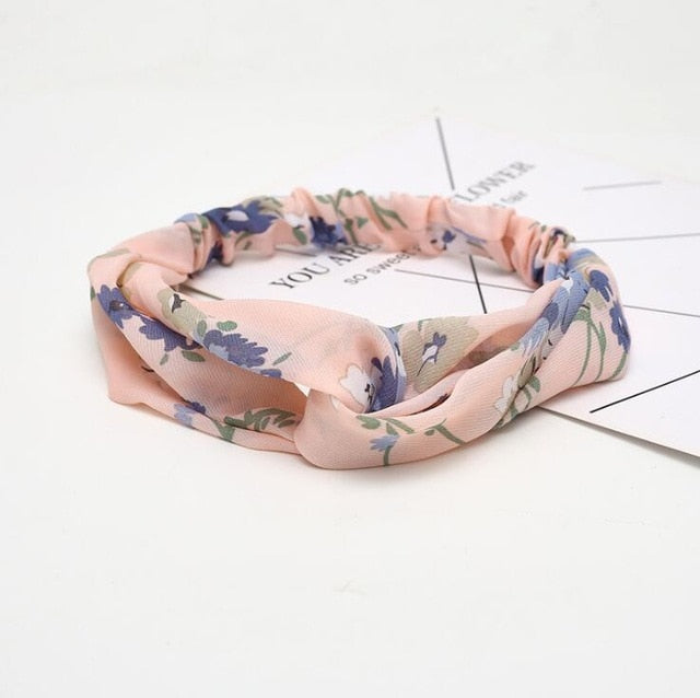 Fashion print Knot  Headband Vintage Hairband - KiwisLove