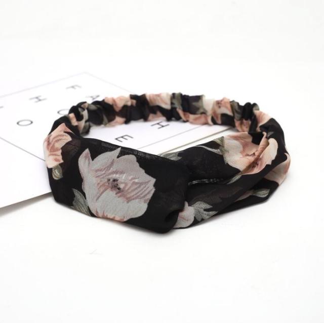 Fashion print Knot  Headband Vintage Hairband - KiwisLove