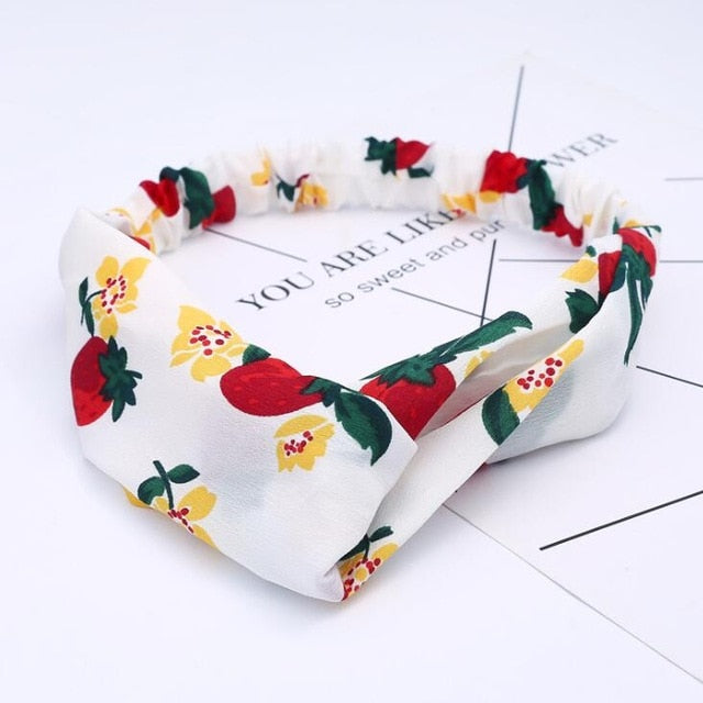 Fashion print Knot  Headband Vintage Hairband - KiwisLove