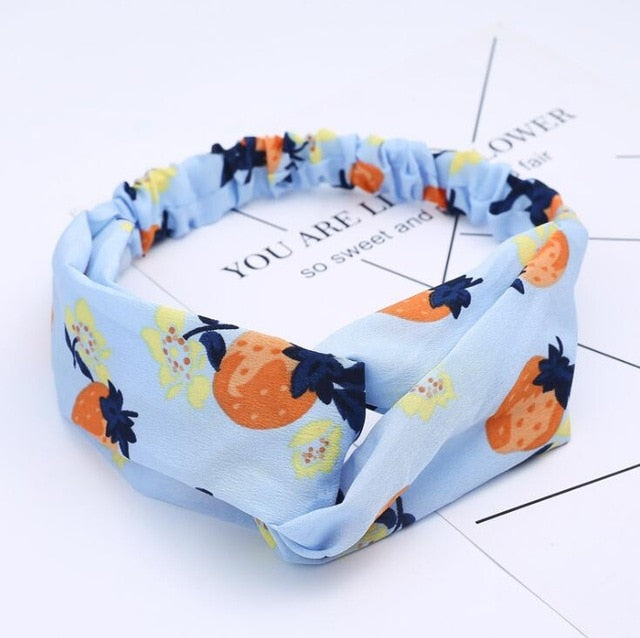 Fashion print Knot  Headband Vintage Hairband - KiwisLove