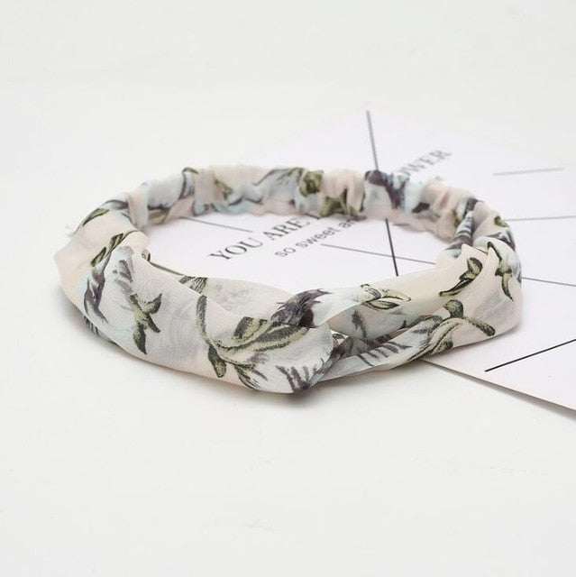 Fashion print Knot  Headband Vintage Hairband - KiwisLove