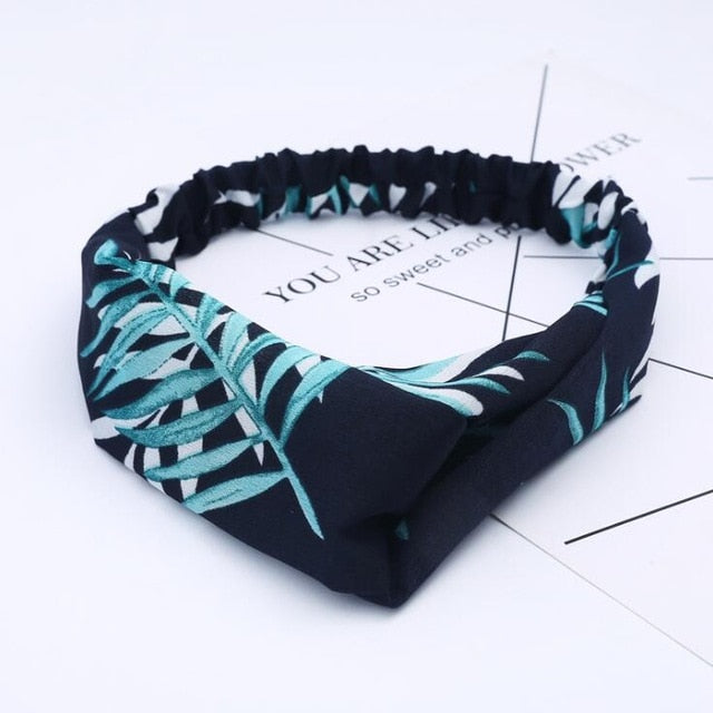 Fashion print Knot  Headband Vintage Hairband - KiwisLove