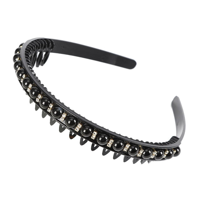 Alice Hairband Bezel Headband  Hair Band Hoop Top Metal Double Bangs - KiwisLove