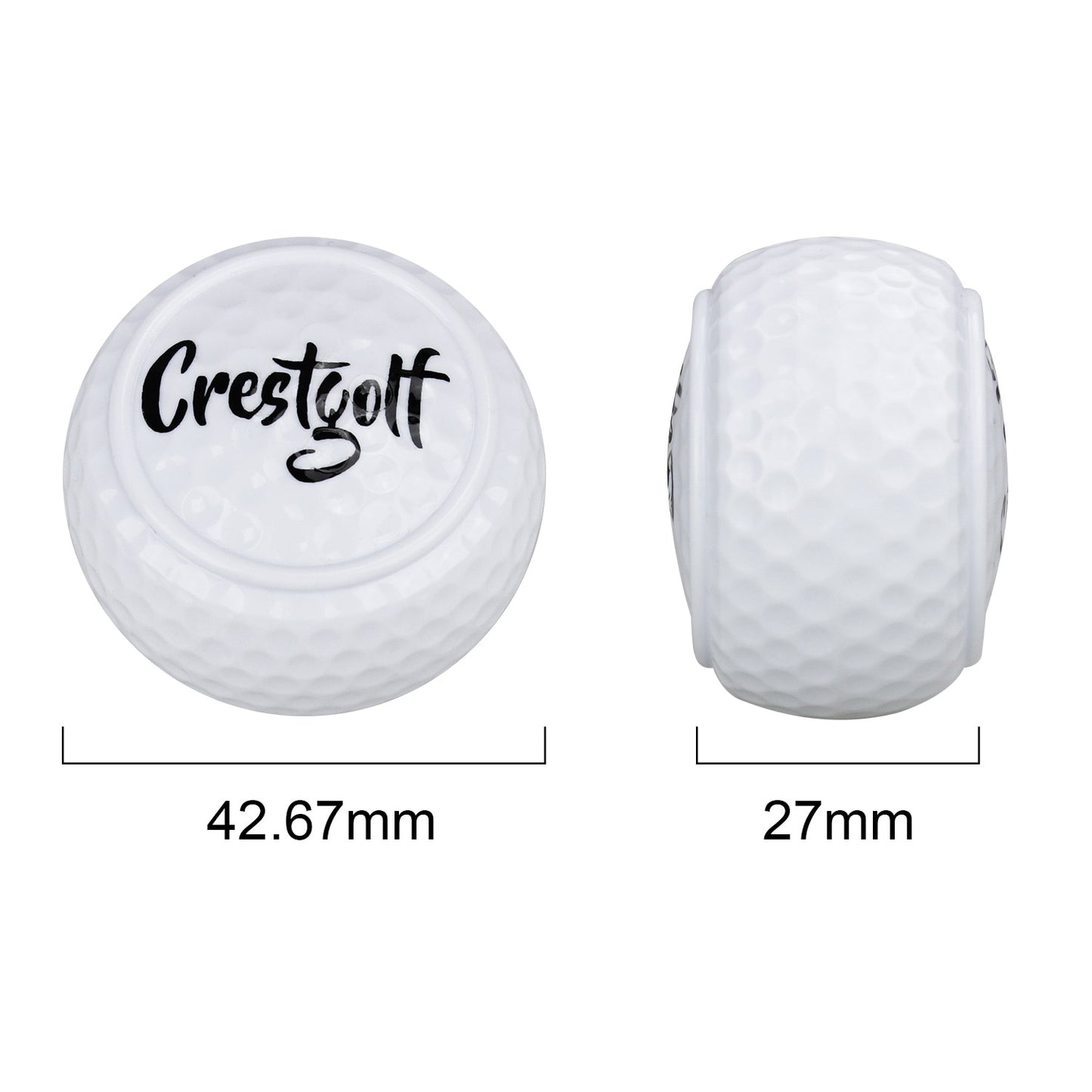 Original Hard Golf Balls Golf for Beginners Two Layer Ball Driving Range Practice Ball Training Aids - KiwisLove