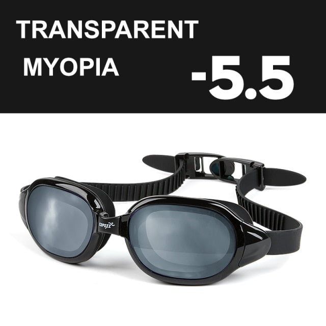 COPOZZ Myopia -1.5 to -7 Swimming Goggles Professional Anti fog Glasses - KiwisLove