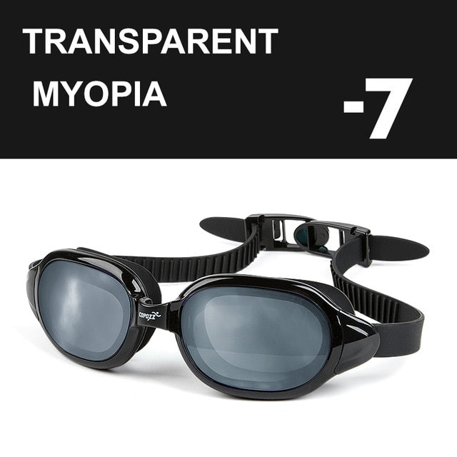COPOZZ Myopia -1.5 to -7 Swimming Goggles Professional Anti fog Glasses - KiwisLove