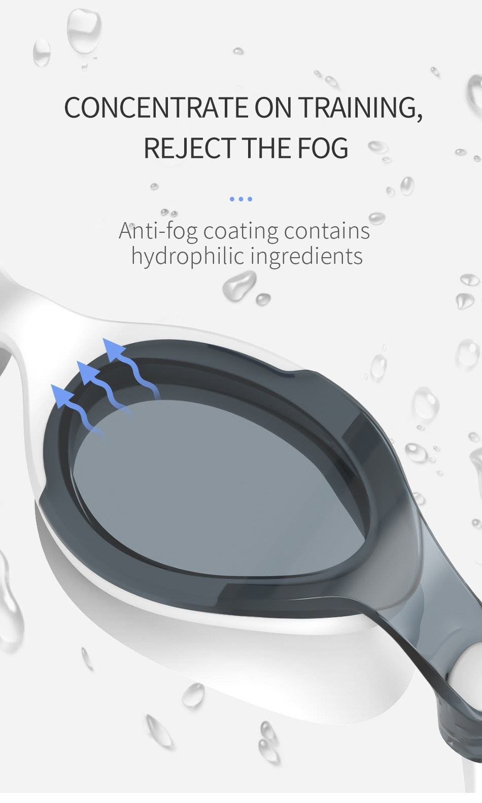 Professional Swimming Goggles Anti-fog Glasses UV Protection  Men Women - KiwisLove