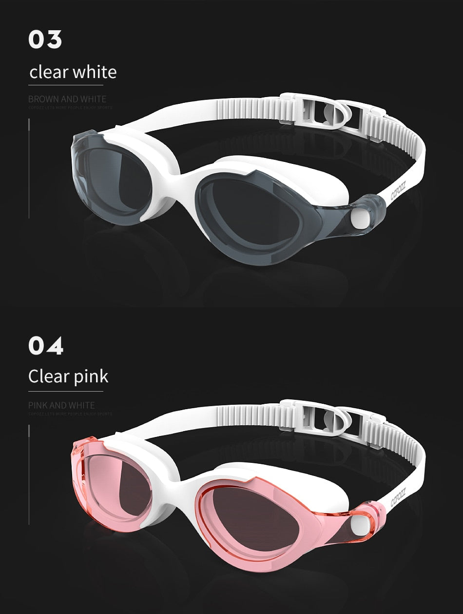 Professional Swimming Goggles Anti-fog Glasses UV Protection  Men Women - KiwisLove