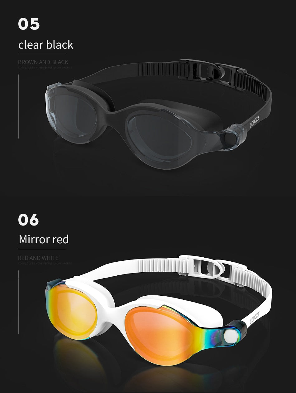 Professional Swimming Goggles Anti-fog Glasses UV Protection  Men Women - KiwisLove