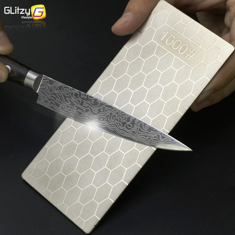 Diamond Knife Sharpening Stone  Sharpener  Ultra-thin Honeycomb Surface Whetstone Grindstone - KiwisLove