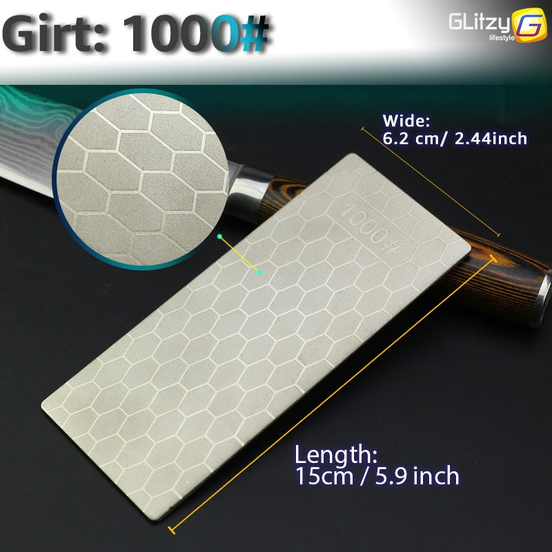 Diamond Knife Sharpening Stone  Sharpener  Ultra-thin Honeycomb Surface Whetstone Grindstone - KiwisLove