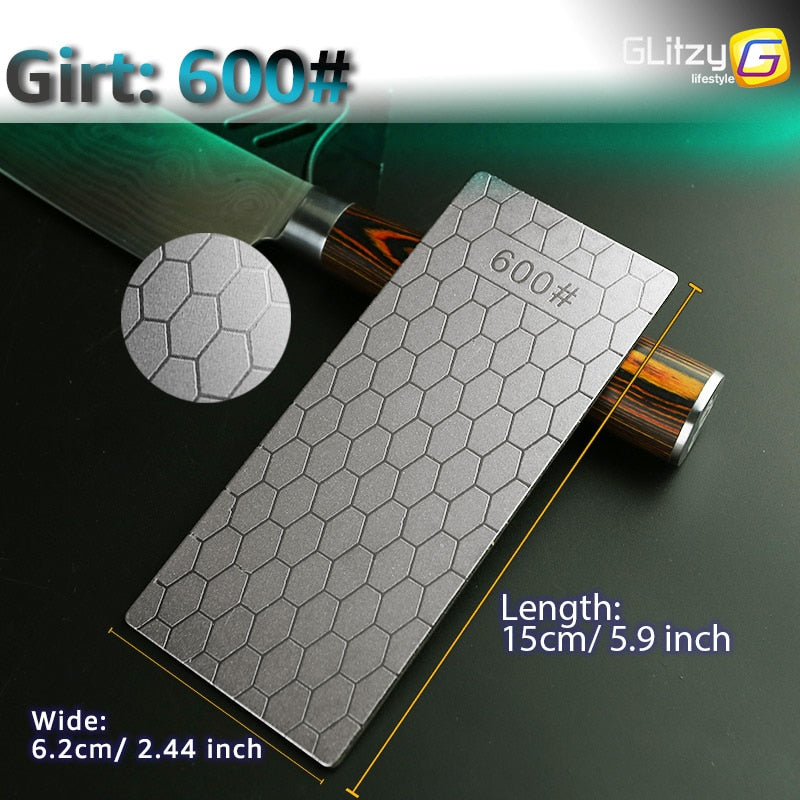 Diamond Knife Sharpening Stone  Sharpener  Ultra-thin Honeycomb Surface Whetstone Grindstone - KiwisLove