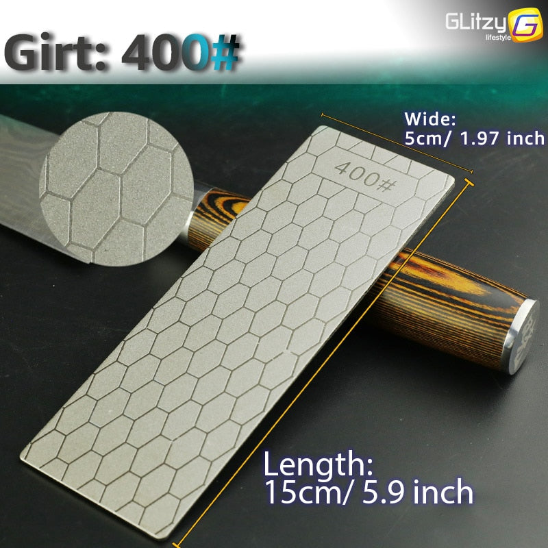 Diamond Knife Sharpening Stone  Sharpener  Ultra-thin Honeycomb Surface Whetstone Grindstone - KiwisLove