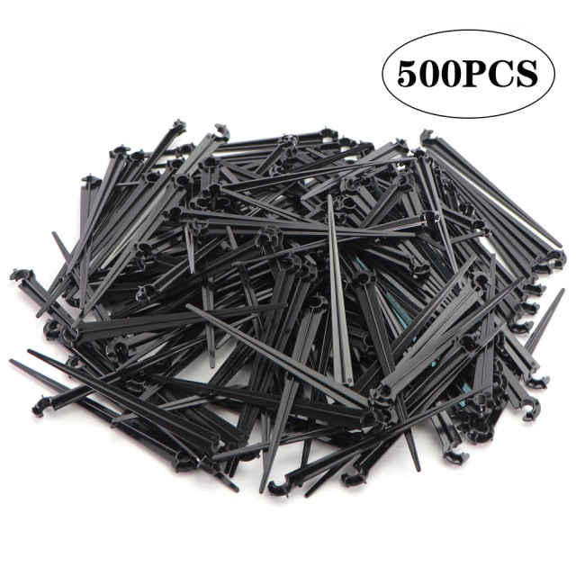 Hose Drip Irrigation Stakes C Shape Hook Watering Dripper Sprinkler Bracket - KiwisLove