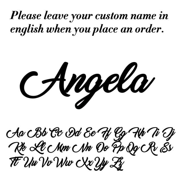 Custom Name Necklace Women Personalized Nameplate Birthday Gift Lady - KiwisLove