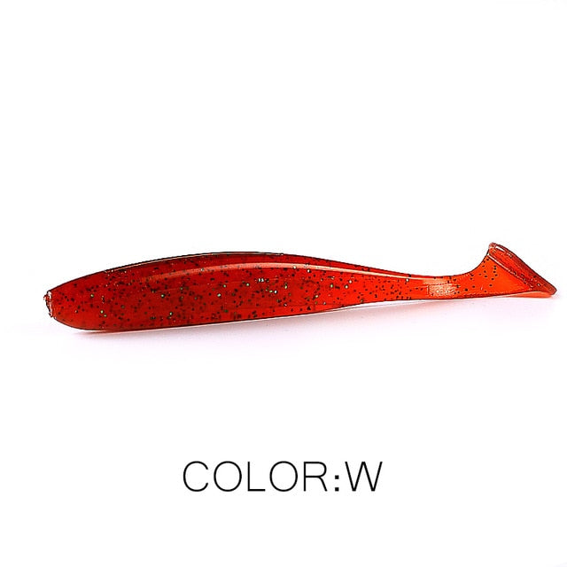 Soft Lures   Baits Fishing Lure Leurre Shad Double Color Silicone Bait T Tail - KiwisLove