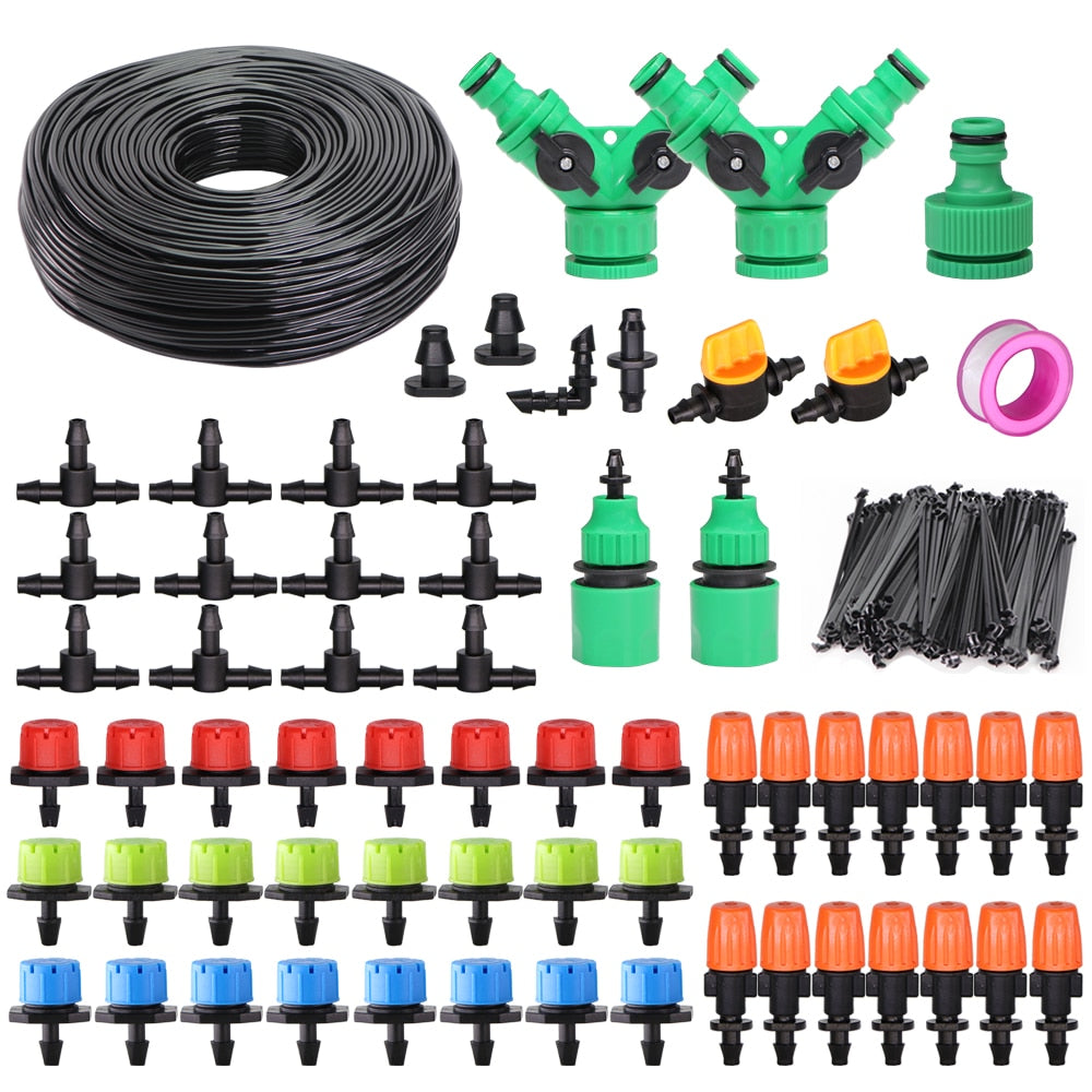 Drip Irrigation System 1/4'' Automatic Watering Kits  8 Hole Dripper - KiwisLove