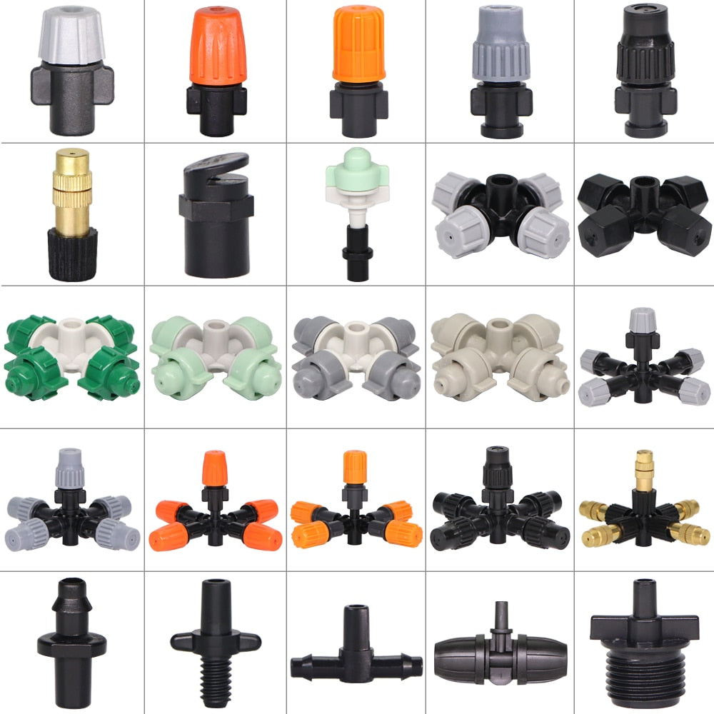 Spray Nozzle Watering Irrigation Dripper Sprinkler Cross Misting Atomization - KiwisLove
