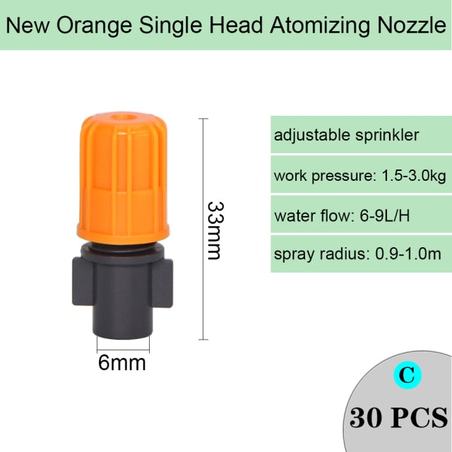 Spray Nozzle Watering Irrigation Dripper Sprinkler Cross Misting Atomization - KiwisLove