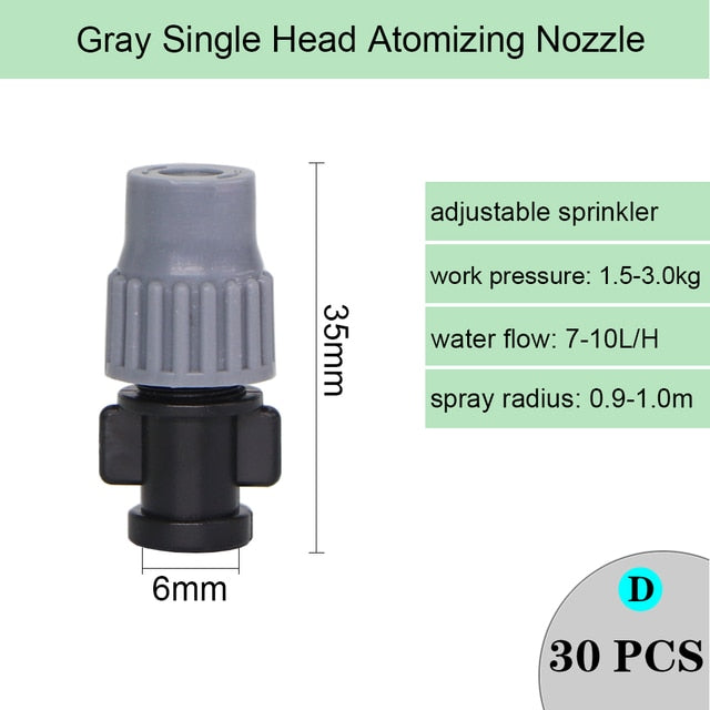 Spray Nozzle Watering Irrigation Dripper Sprinkler Cross Misting Atomization - KiwisLove