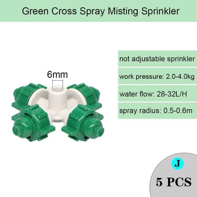 Spray Nozzle Watering Irrigation Dripper Sprinkler Cross Misting Atomization - KiwisLove