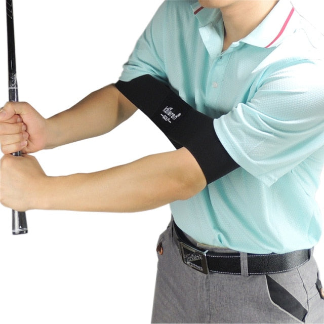 1PCS Golf Swing Training Aid  Elbow Brace Arc Corrector Swing Training Straight Practice Golf  Arm Bending Alarm Swing Trainer - KiwisLove