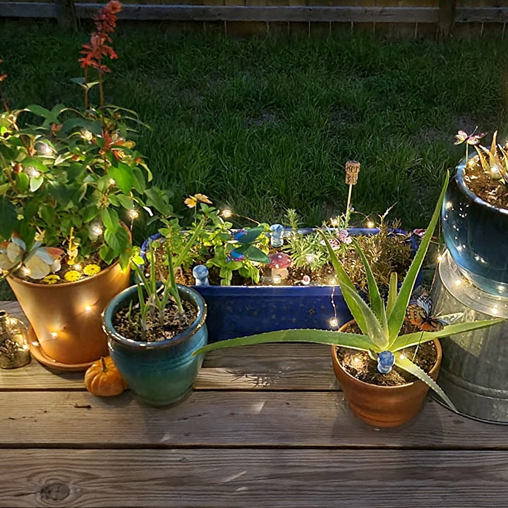 Outdoor LED Solar String Fairy Lights Flashing Lamps Waterproof Christmas Decoration for Home Garden - KiwisLove