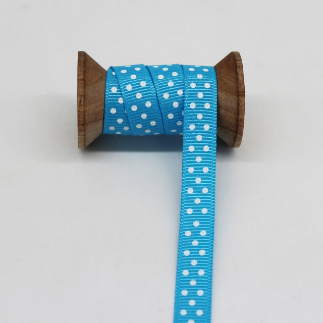 Blue Tapes Printed Grosgrain Satin Ribbons Dot Heart Star Gingham Velvet For DIY - KiwisLove