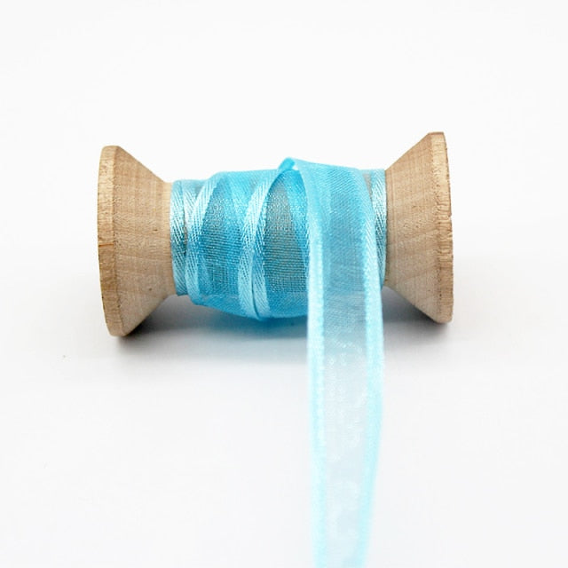 Blue Tapes Printed Grosgrain Satin Ribbons Dot Heart Star Gingham Velvet For DIY - KiwisLove