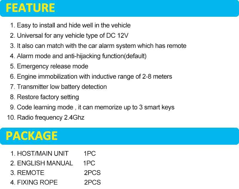 Immobilizer Wireless Engine Lock Car Alarm System Anti-Hijacking - KiwisLove