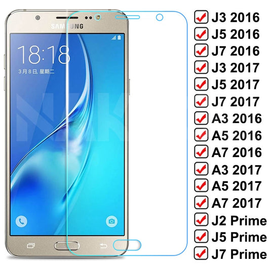 9D Protective Glass For Samsung Galaxy S7 A3 A5 A7 J3 J5 J7 2016 2017 J2 J4 J7 Core J5 Prime Tempered Screen Protector Glass - KiwisLove