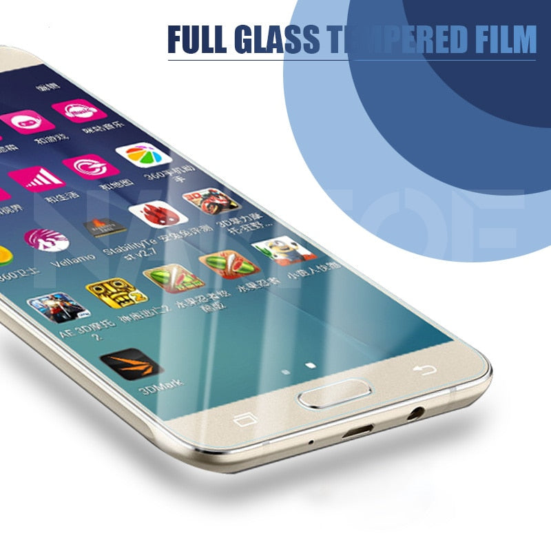 9D Protective Glass For Samsung Galaxy S7 A3 A5 A7 J3 J5 J7 2016 2017 J2 J4 J7 Core J5 Prime Tempered Screen Protector Glass - KiwisLove