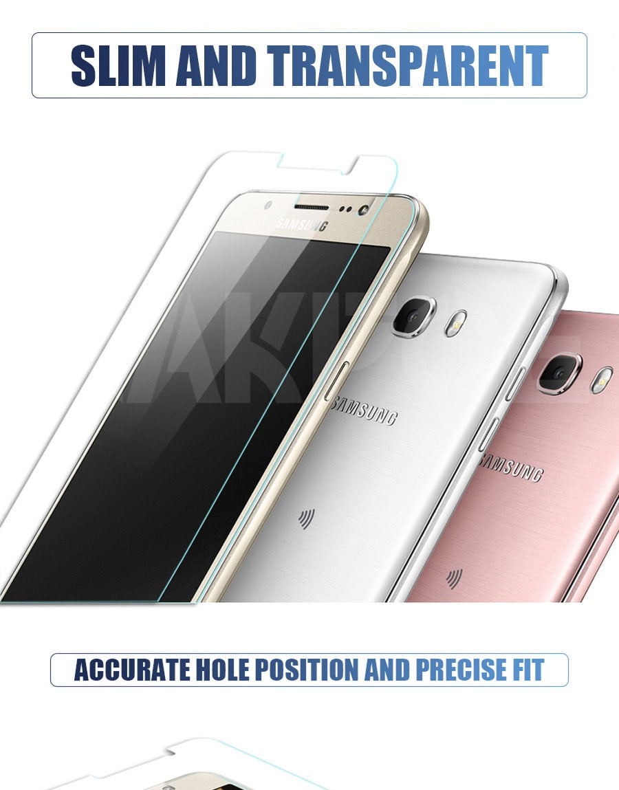 9D Protective Glass For Samsung Galaxy S7 A3 A5 A7 J3 J5 J7 2016 2017 J2 J4 J7 Core J5 Prime Tempered Screen Protector Glass - KiwisLove