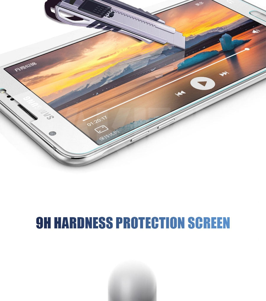9D Protective Glass For Samsung Galaxy S7 A3 A5 A7 J3 J5 J7 2016 2017 J2 J4 J7 Core J5 Prime Tempered Screen Protector Glass - KiwisLove