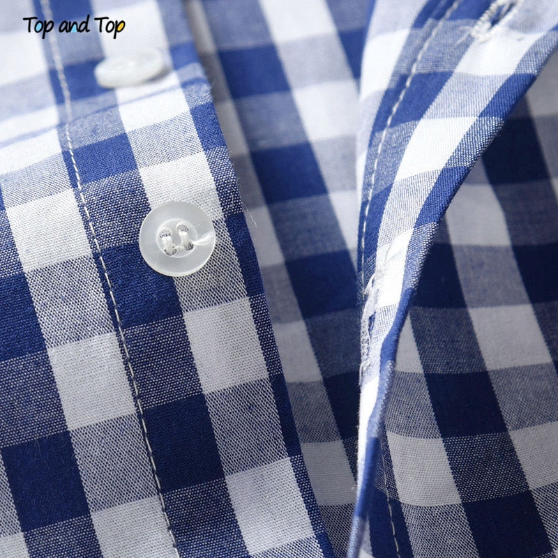 Boys Sets Cotton Plaid Short Sleeve Shirt+Suspenders Shorts Baby 2Pcs Suit - KiwisLove