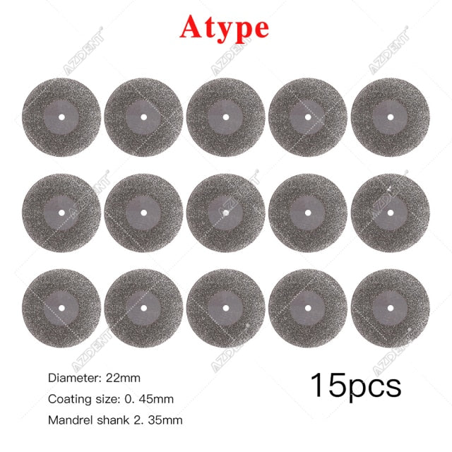 Azdent 10 PCS 2.35mm Dental Lab Polishing Shank Mandrel Burs Emery polishing kit - KiwisLove