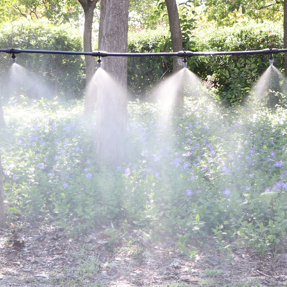 Garden Irrigation Kit Fog Nozzles Automatic Spray Sprinkler System - KiwisLove