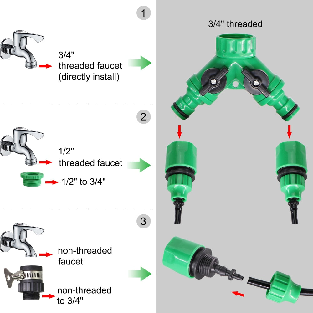 Watering PVC Hose set With Tap Connector - KiwisLove