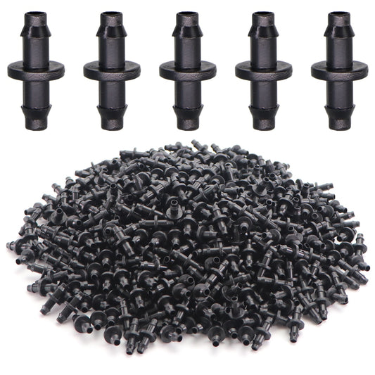 1/4" Hose Double Barb Micro Flow Drip Irrigation Straight Barbed Connector - KiwisLove